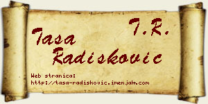 Tasa Radišković vizit kartica